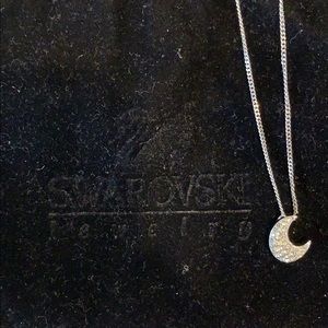 Swarovski Crescent Moon Pendant & Necklace